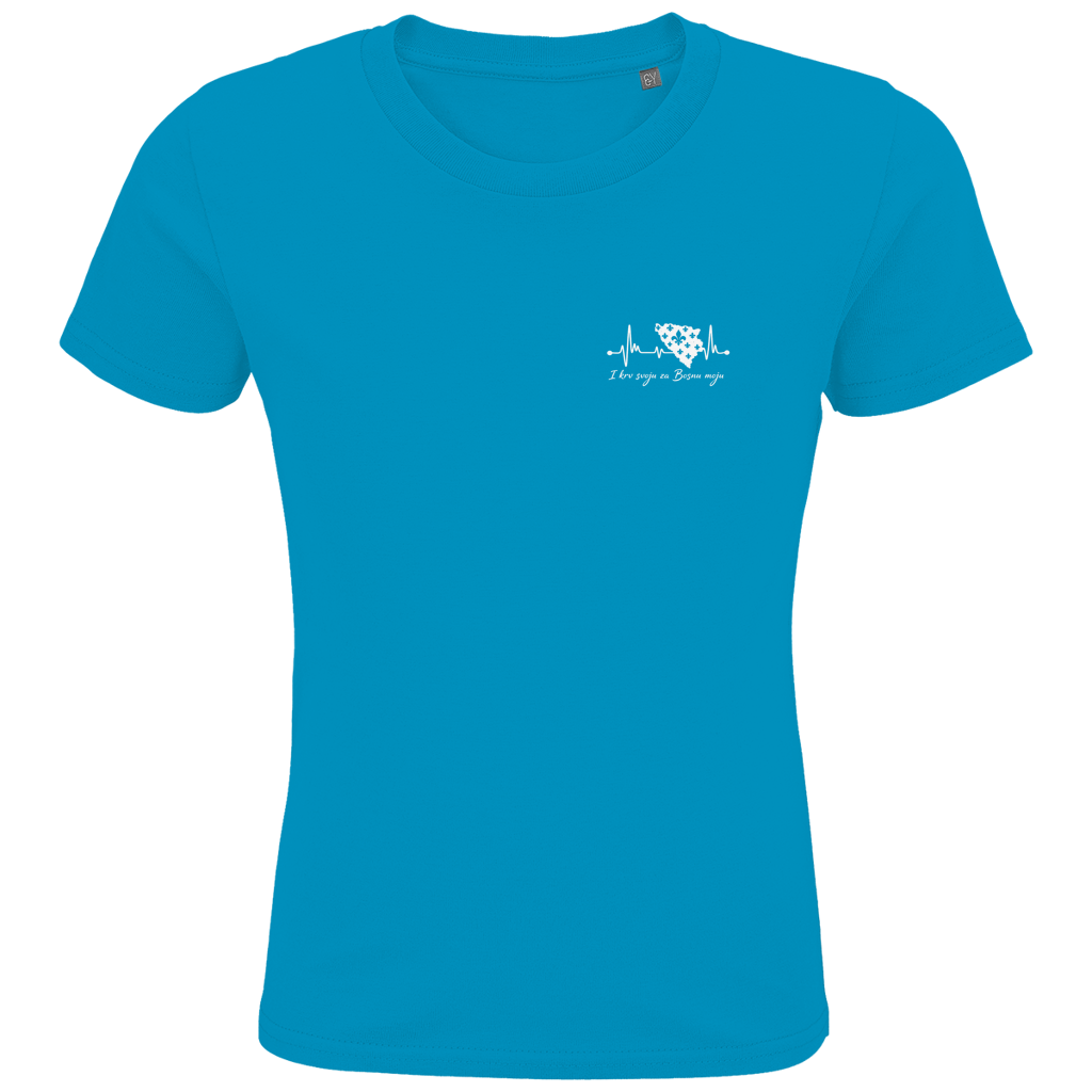 Kids Premium Bio T-Shirt Bosnien – Bosna Herzschlag | Links Brust