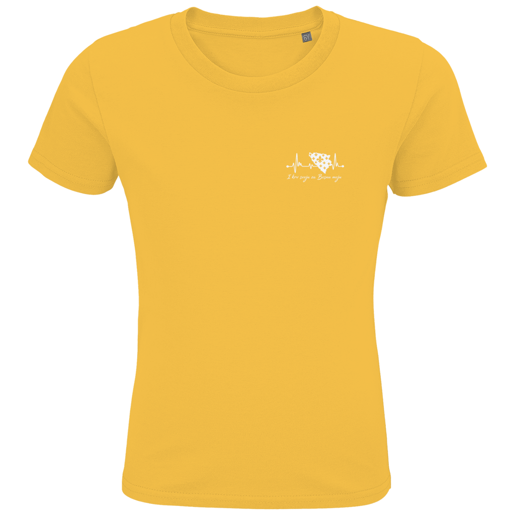 Kids Premium Bio T-Shirt Bosnien – Bosna Herzschlag | Links Brust