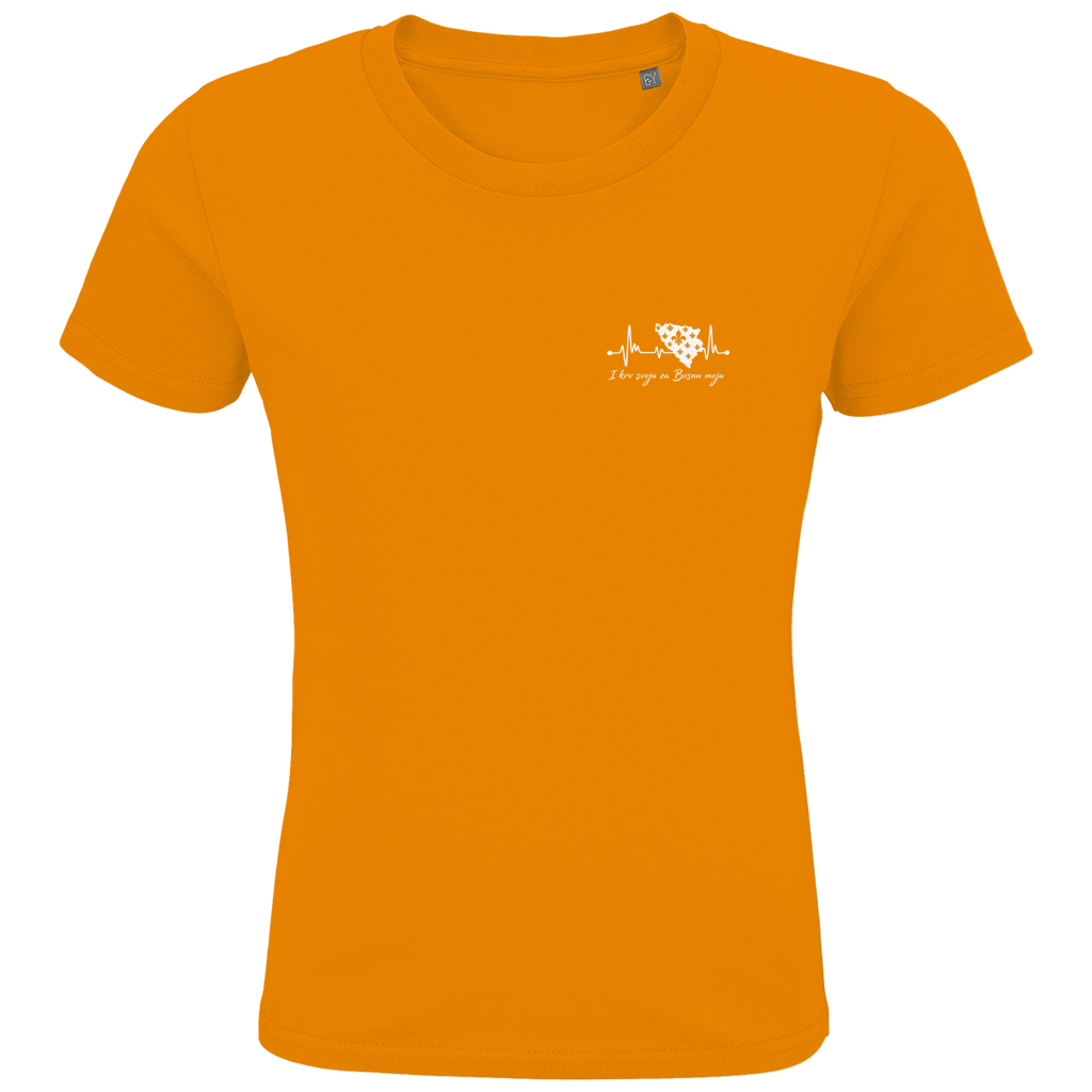 Kids Premium Bio T-Shirt Bosnien – Bosna Herzschlag | Links Brust