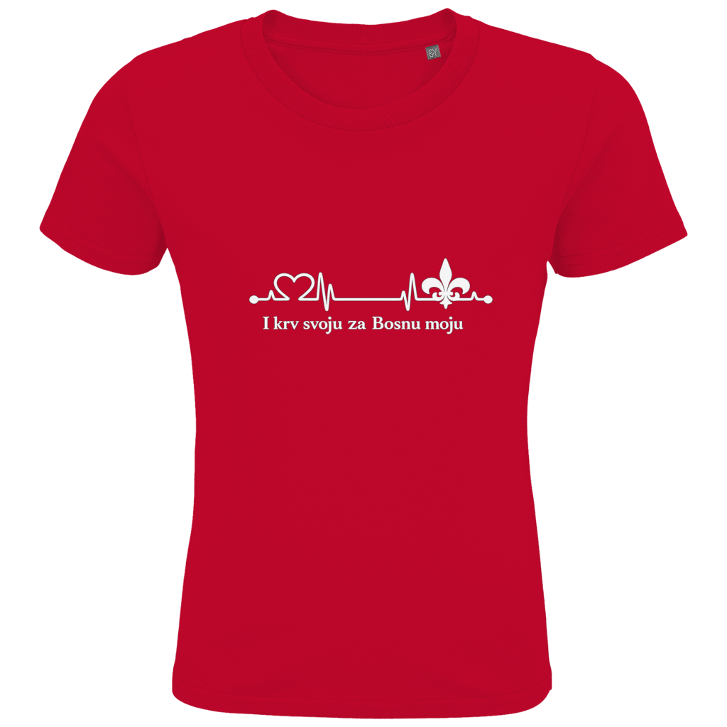 Kids Premium Organic T-Shirt - For My Bosnia | Front Print
