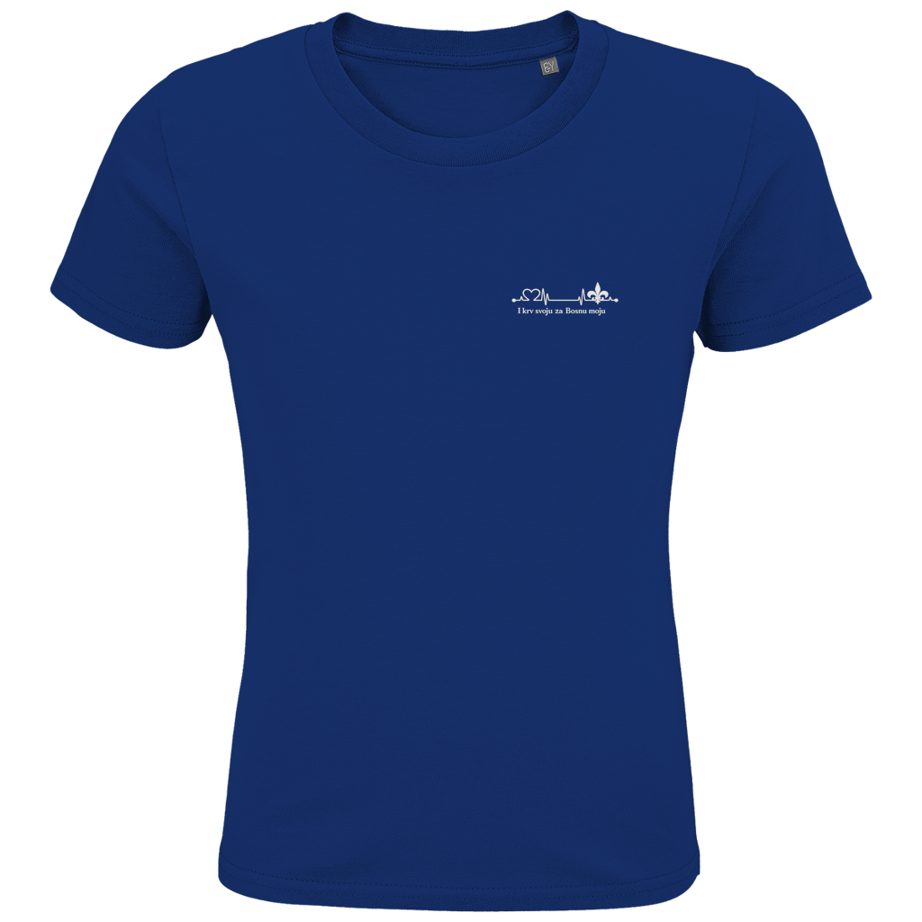 Kids Premium Organic T-Shirt – Za Bosnu Moju | Left Chest