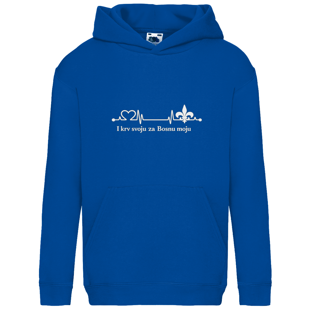 Kids Basic Hoodie – For My Bosnia | Front Print