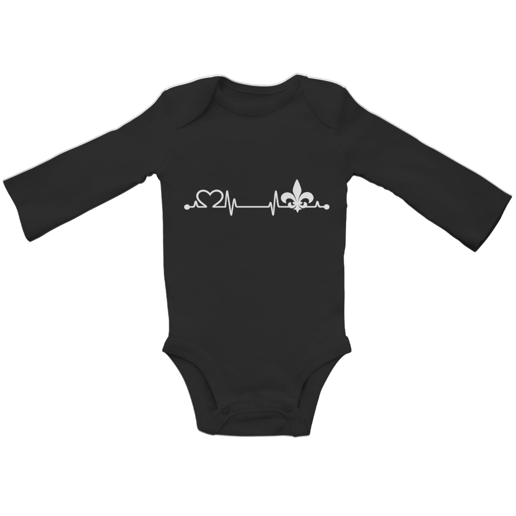 Baby Bio Long-Sleeve Bodysuit – Heart of Bosnia | Front Print