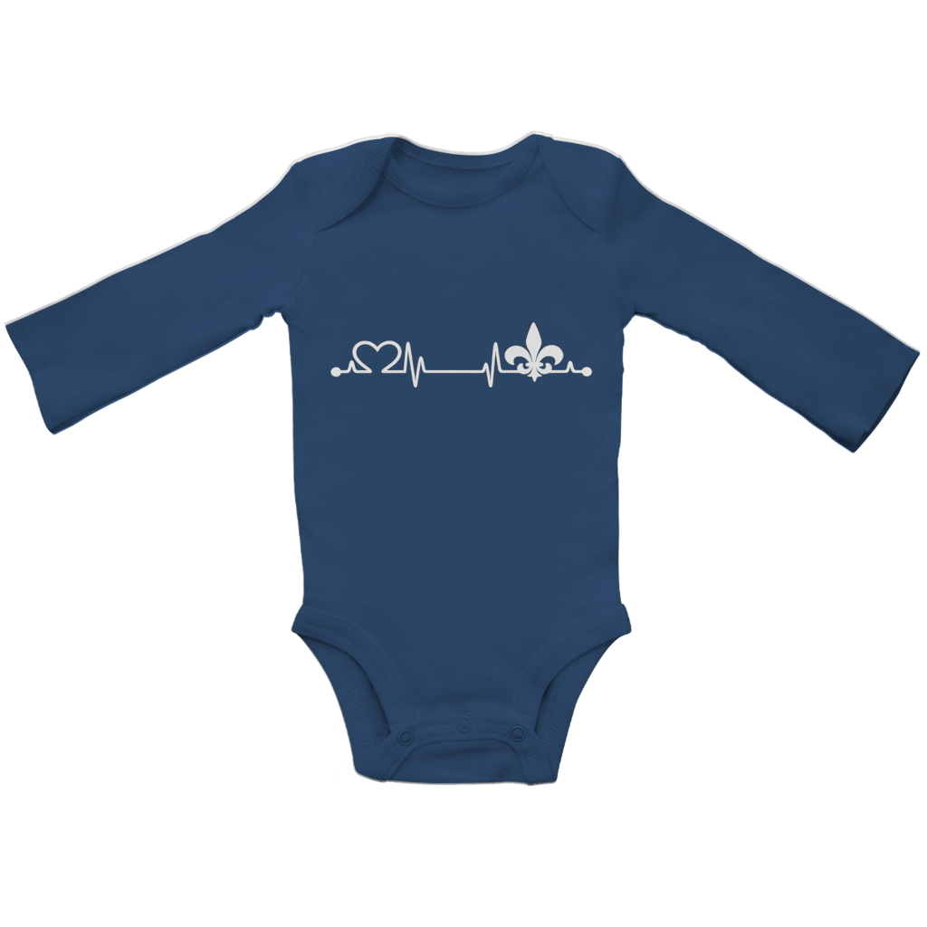 Baby Bio Long-Sleeve Bodysuit – Heart of Bosnia | Front Print