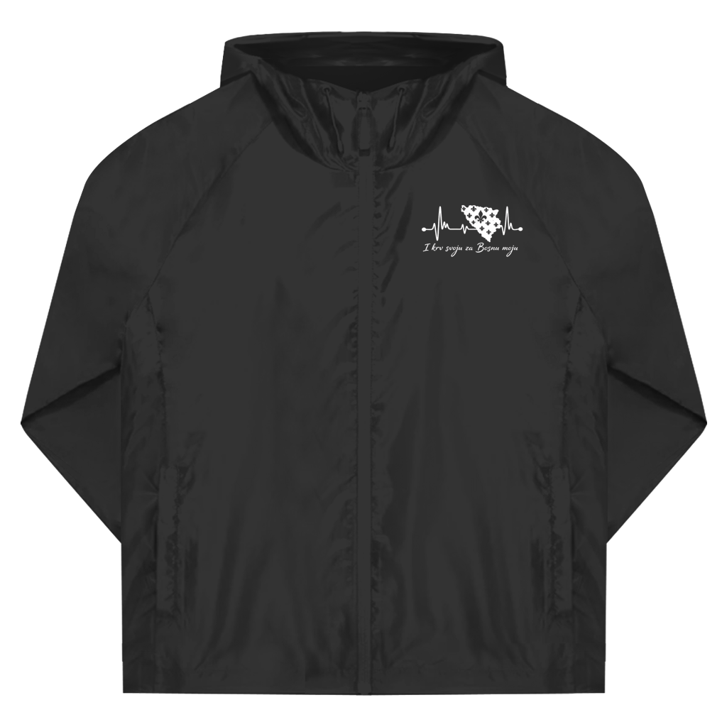 Windbreaker Bosnia – Bosnia Heartbeat | Double-sided Print