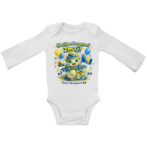 Baby Bio Long Sleeve Bodysuit – Little Dragon Fan | Frontprint