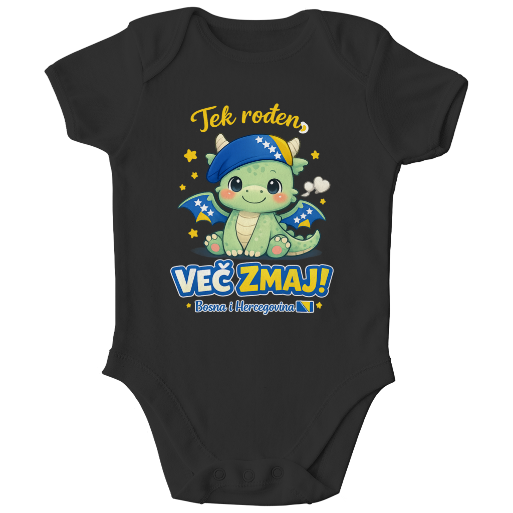 Children's Organic Bodysuit – Mali zmaj | Front print