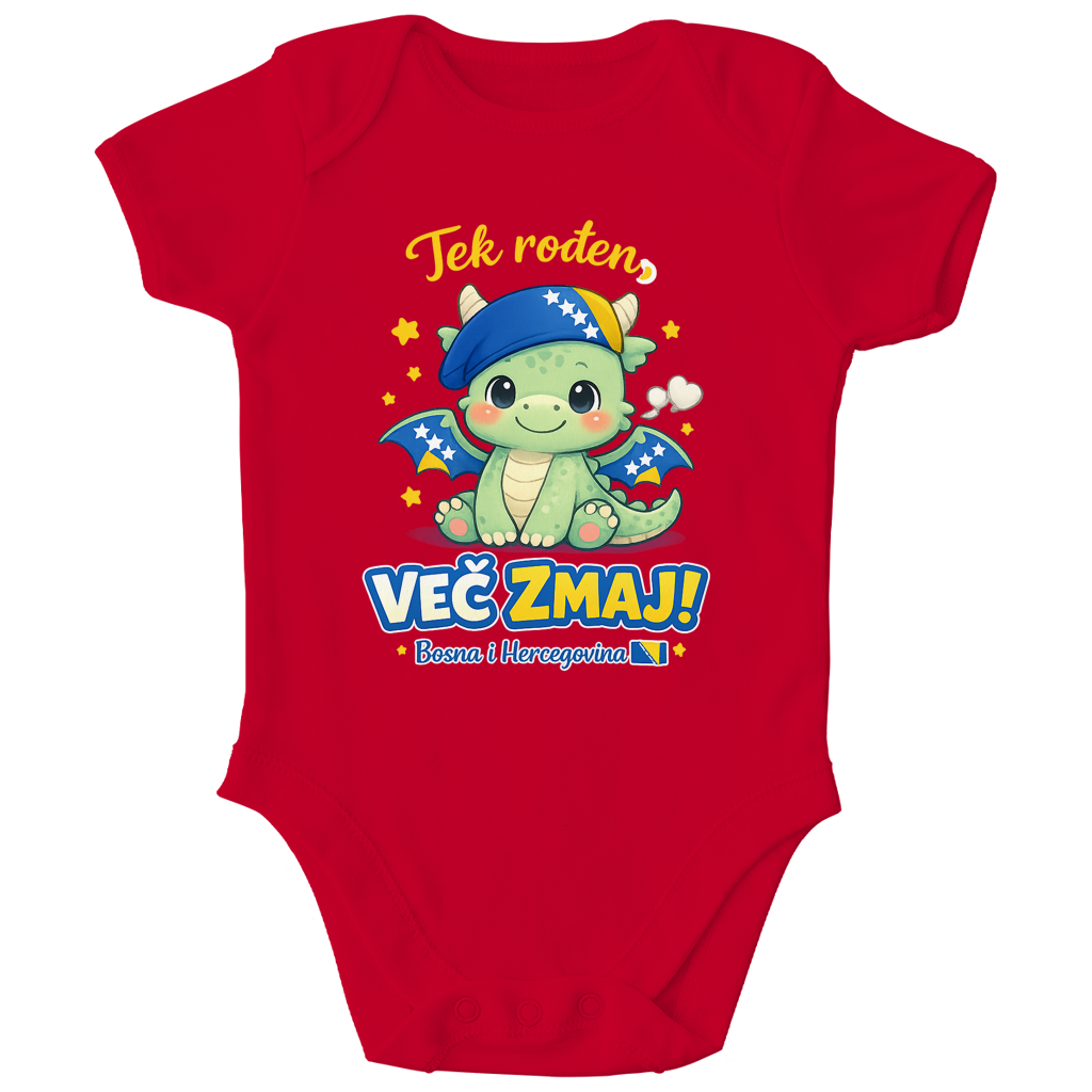 Children's Organic Bodysuit – Mali zmaj | Front print