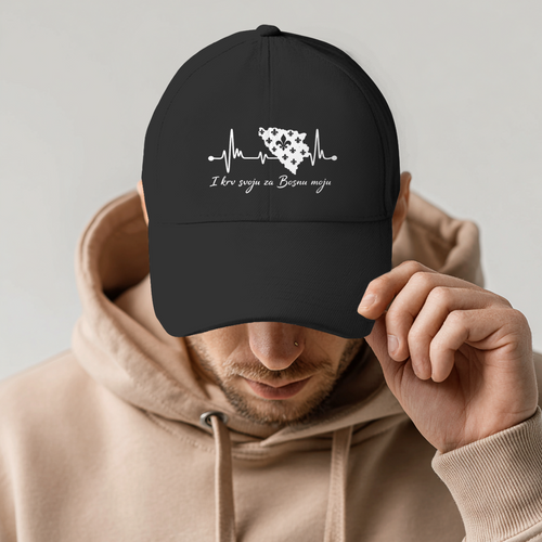 Dad Cap Bosnien – Bosna Herzschlag | Frontprint