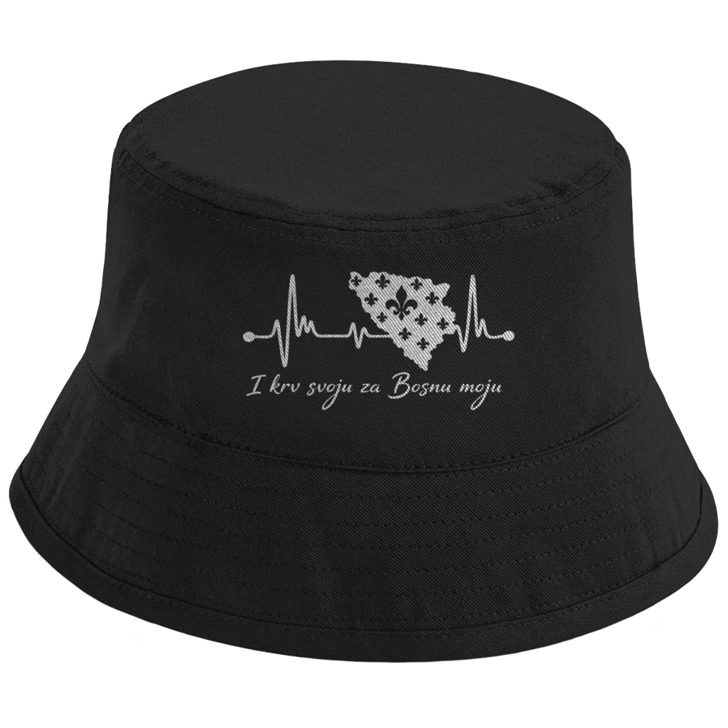 Bucket Hat Bosnia – Bosnia Heartbeat | Front Print