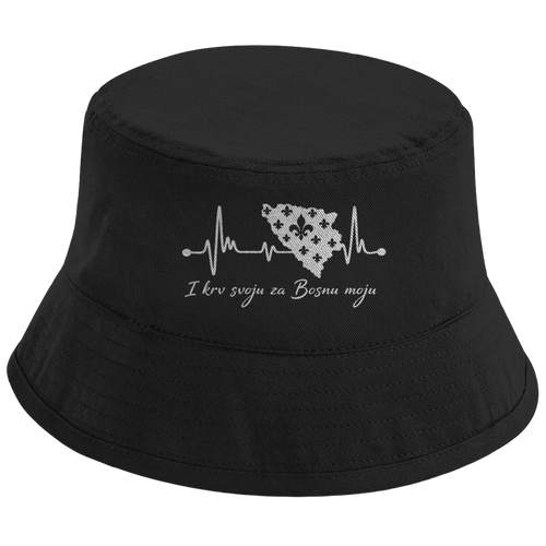 Bucket Hat Bosnia – Bosnia Heartbeat | Front Print