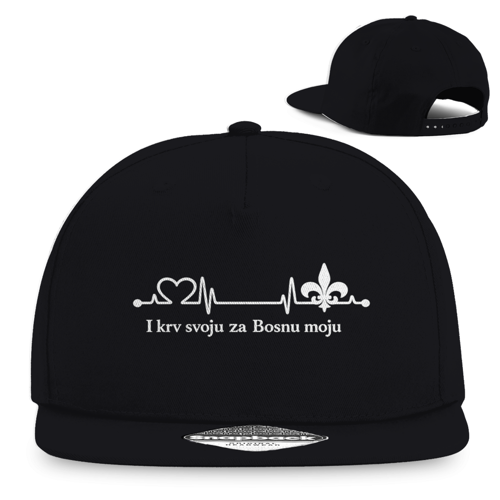 Snapback Rapper Cap – For My Bosnia | Frontprint