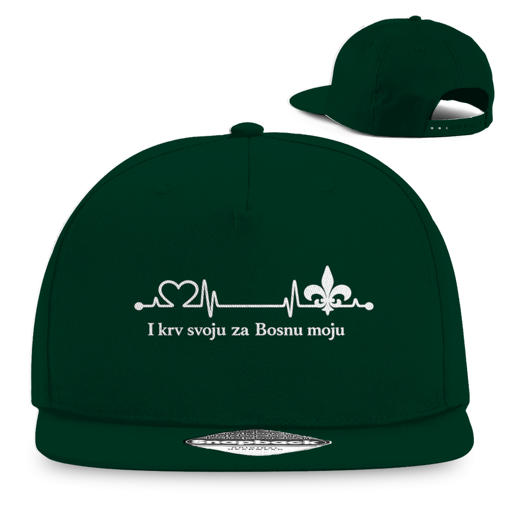 Snapback Rapper Cap – For My Bosnia | Frontprint