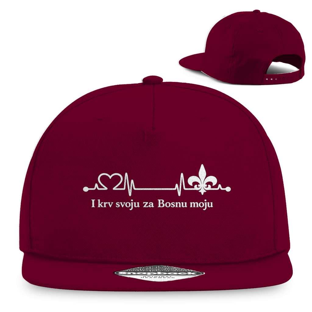 Snapback Rapper Cap – For My Bosnia | Frontprint