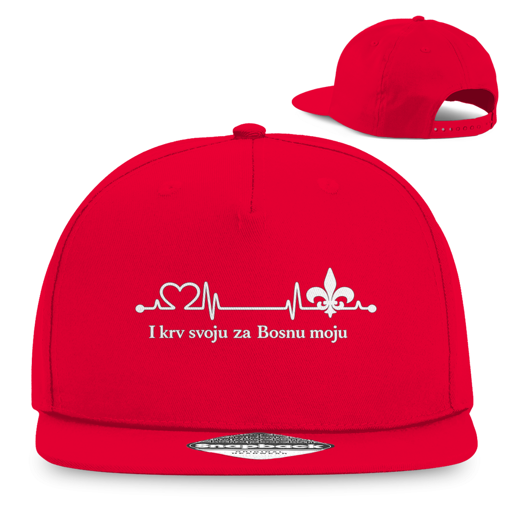 Snapback Rapper Cap – For My Bosnia | Frontprint
