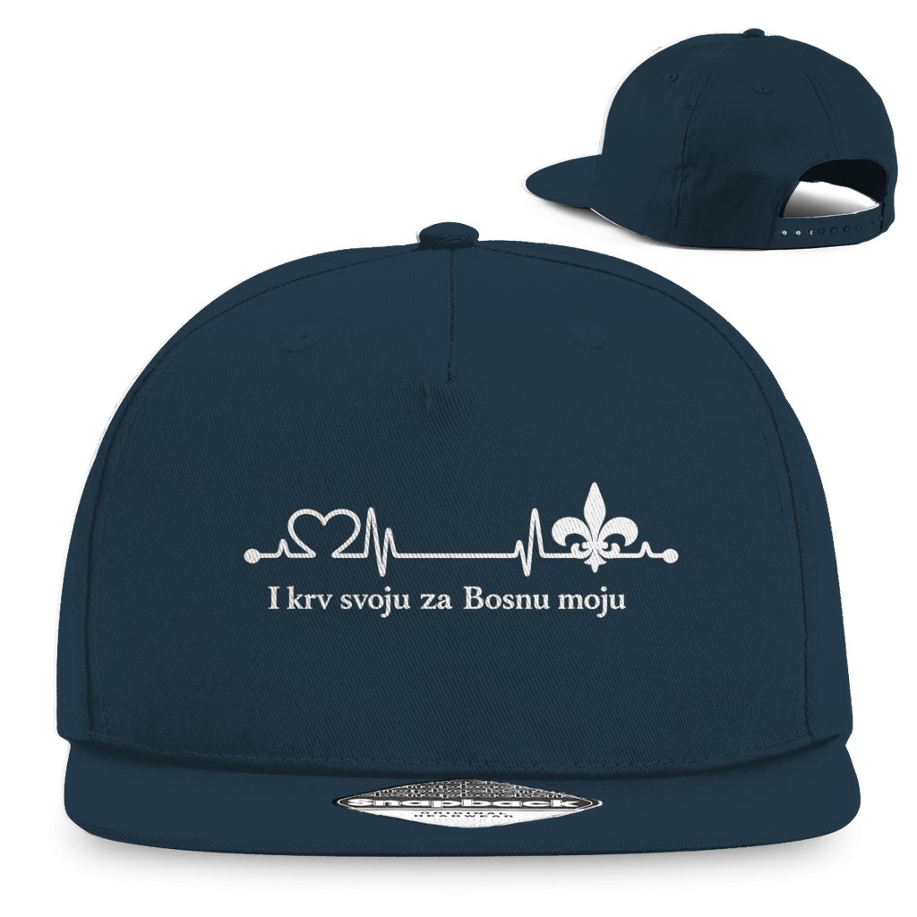 Snapback Rapper Cap – For My Bosnia | Frontprint