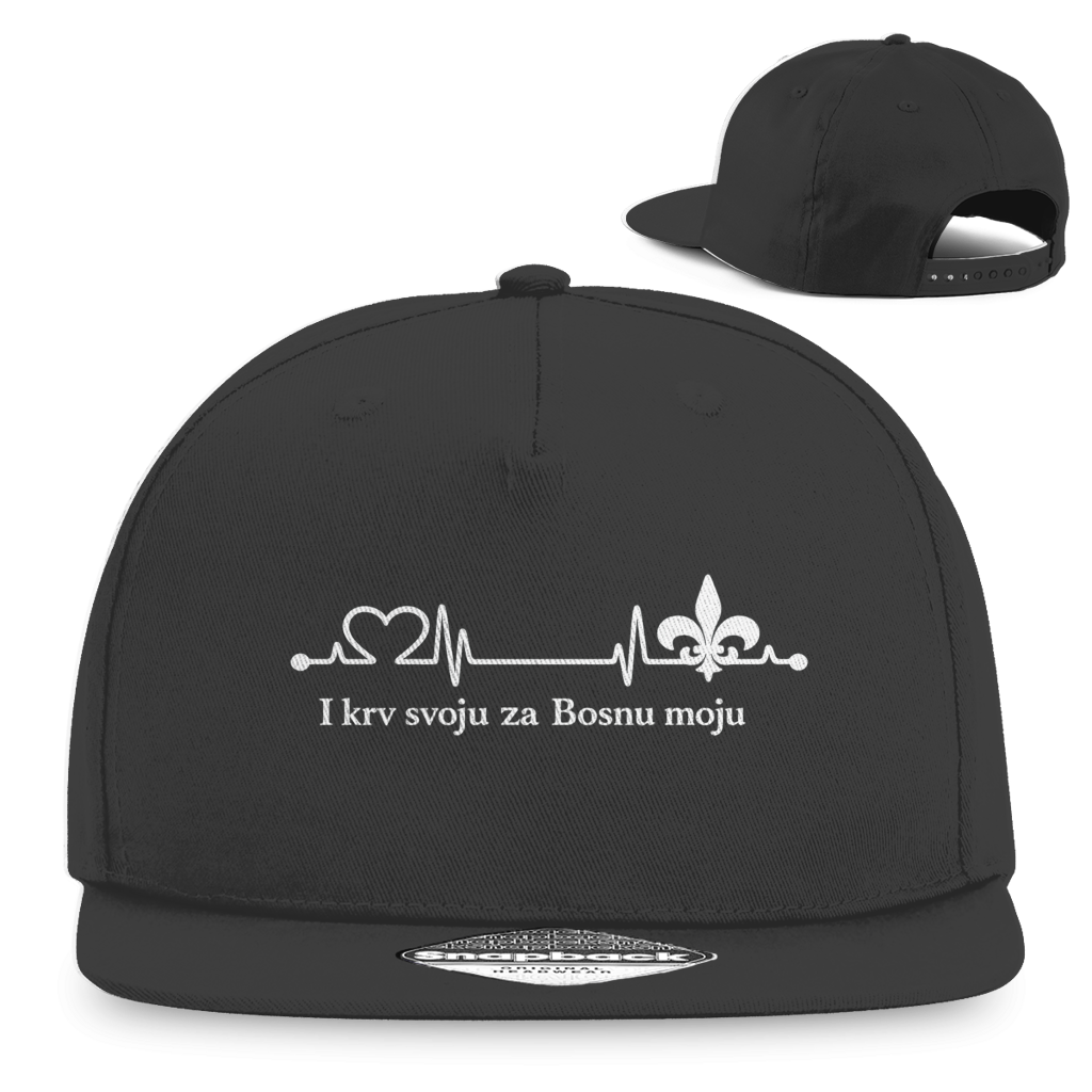 Snapback Rapper Cap – For My Bosnia | Frontprint