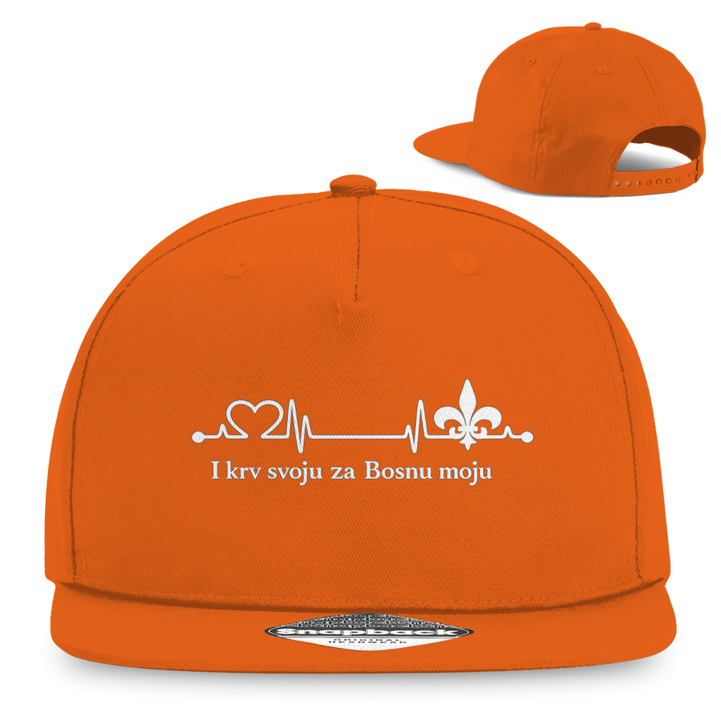 Snapback Rapper Cap – For My Bosnia | Frontprint