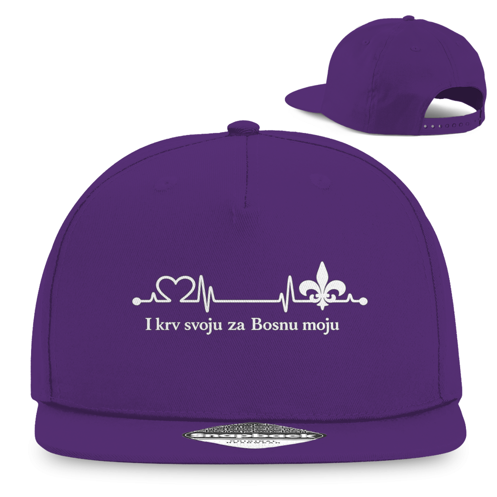 Snapback Rapper Cap – For My Bosnia | Frontprint