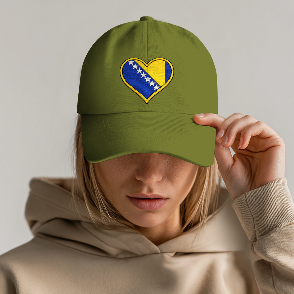 Dad Cap - Bosnia in my heart | Front print