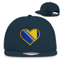 Snapback Rapper Cap – Bosnia in my Heart | Front Print
