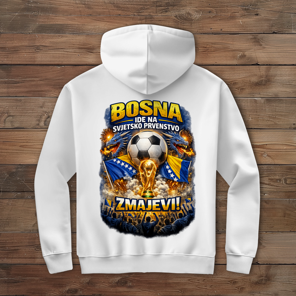 Men's Zipper Hoodie – Zmajevi World Cup 2026 | Back Print