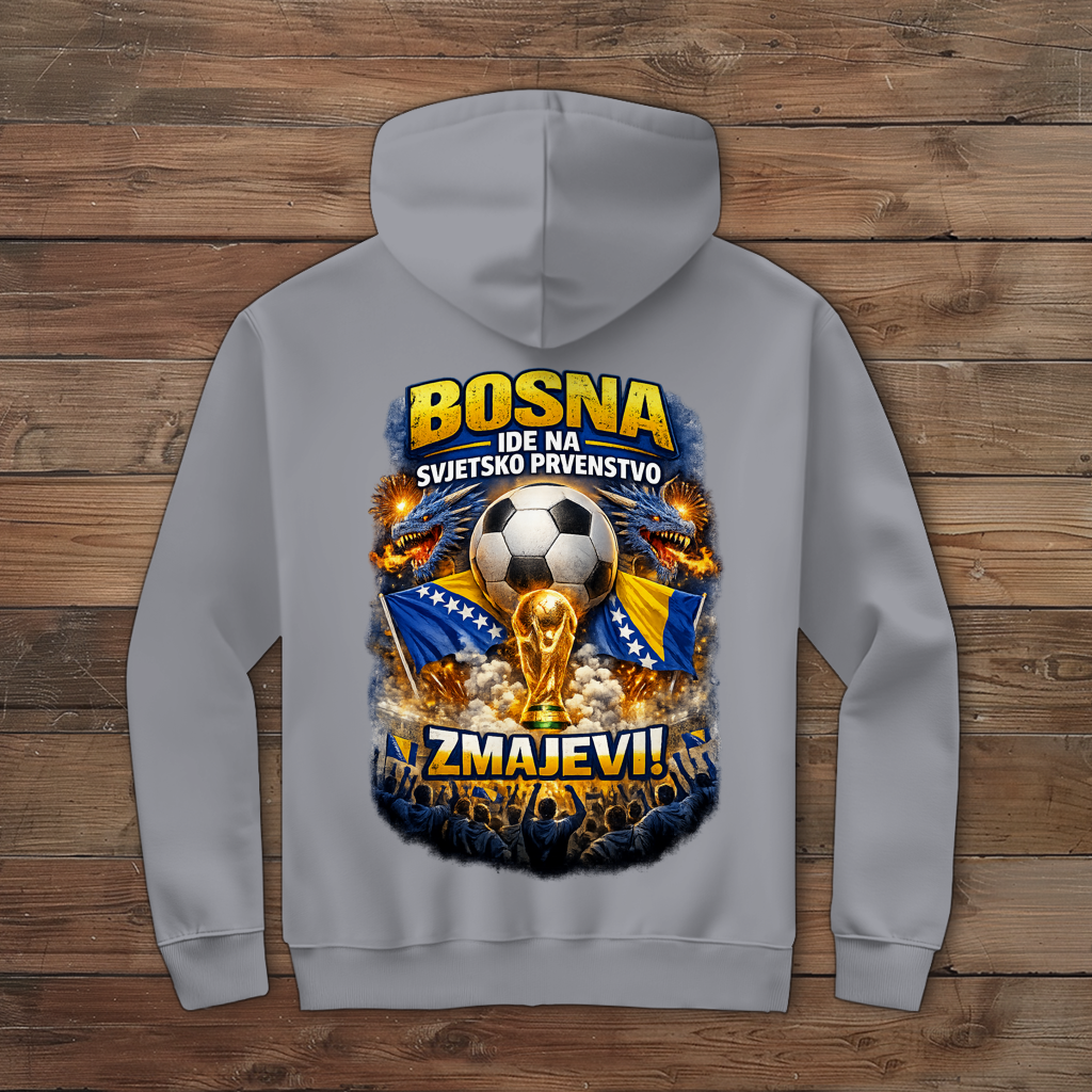 Men's Zipper Hoodie – Zmajevi World Cup 2026 | Back Print