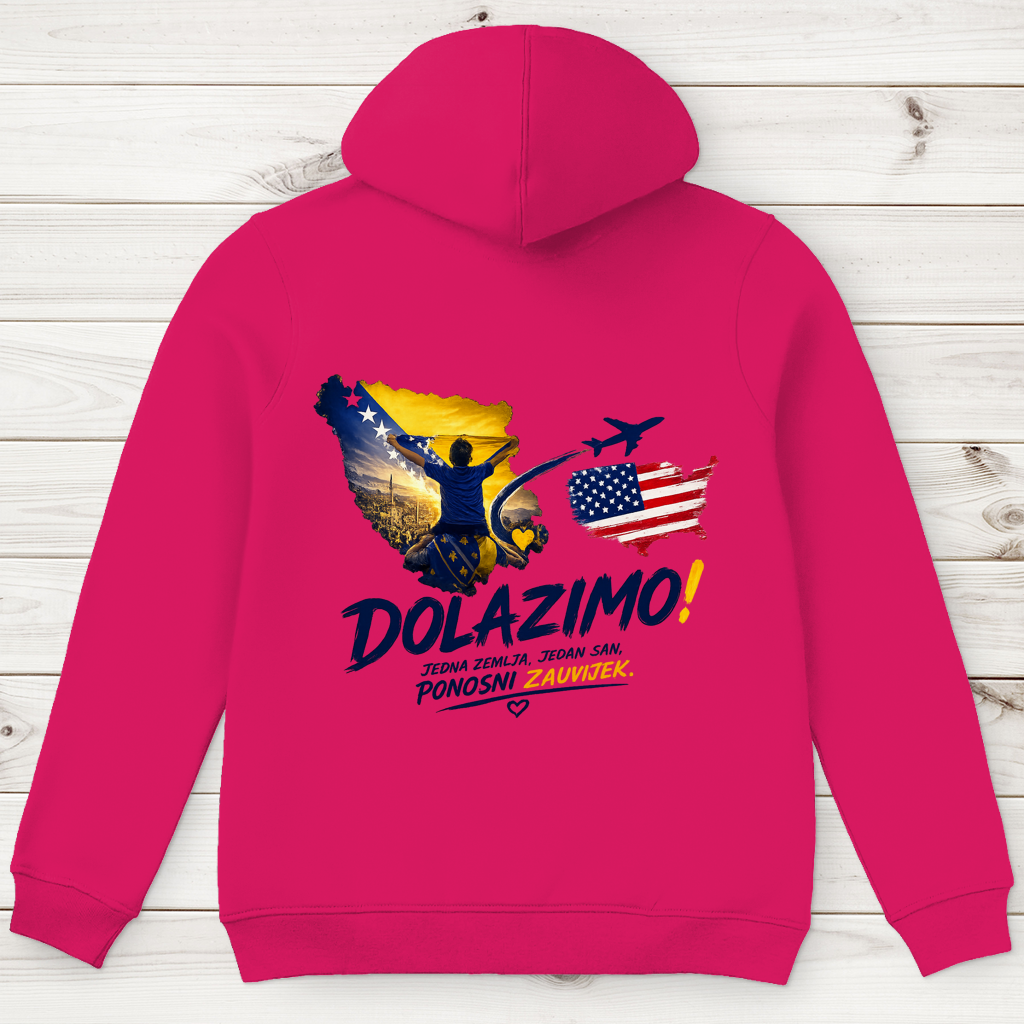 Men's Premium Organic Hoodie – Dolazi Bosna Ponosna | Backprint