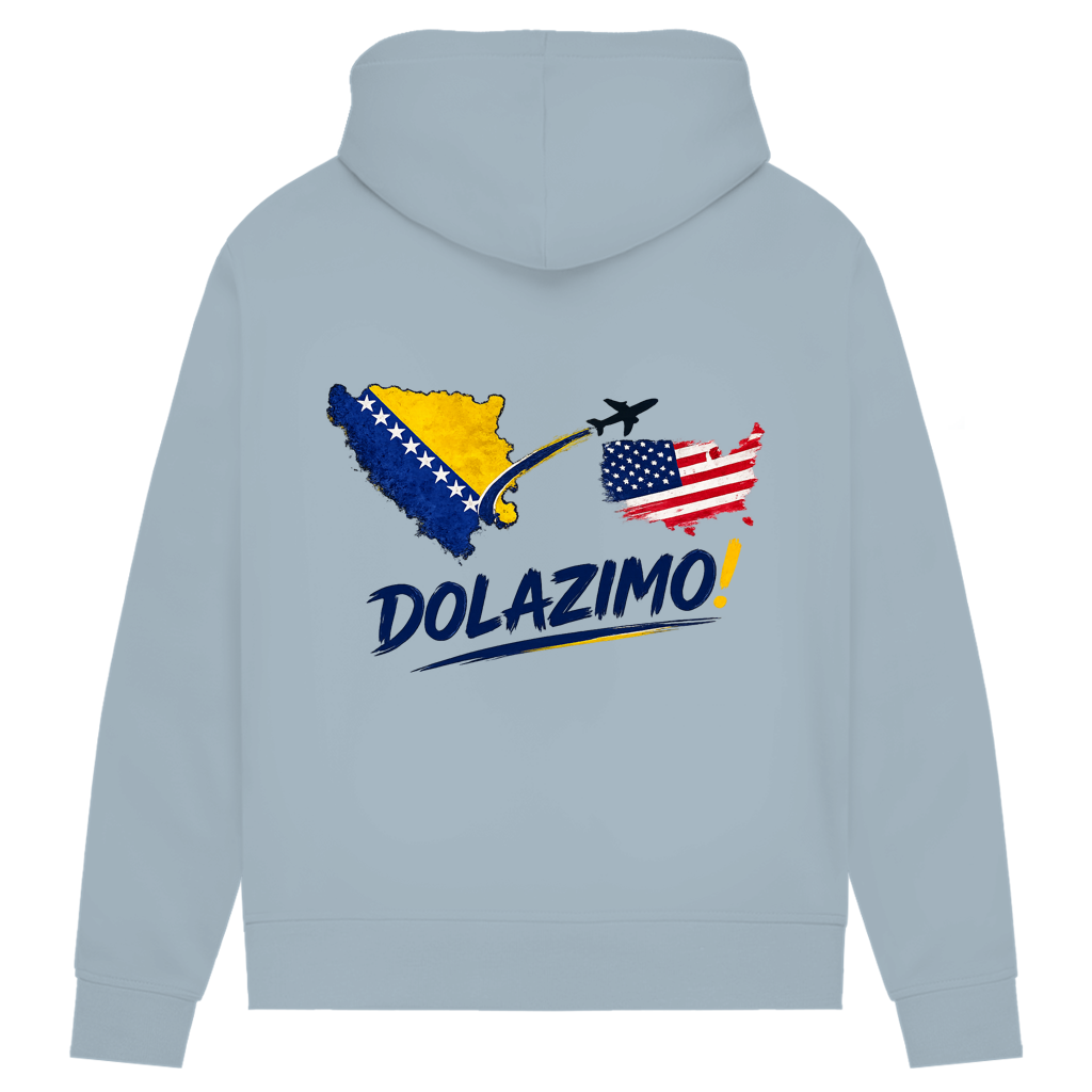 Women's Premium Organic Hoodie – Dolazi Bosna | Backprint