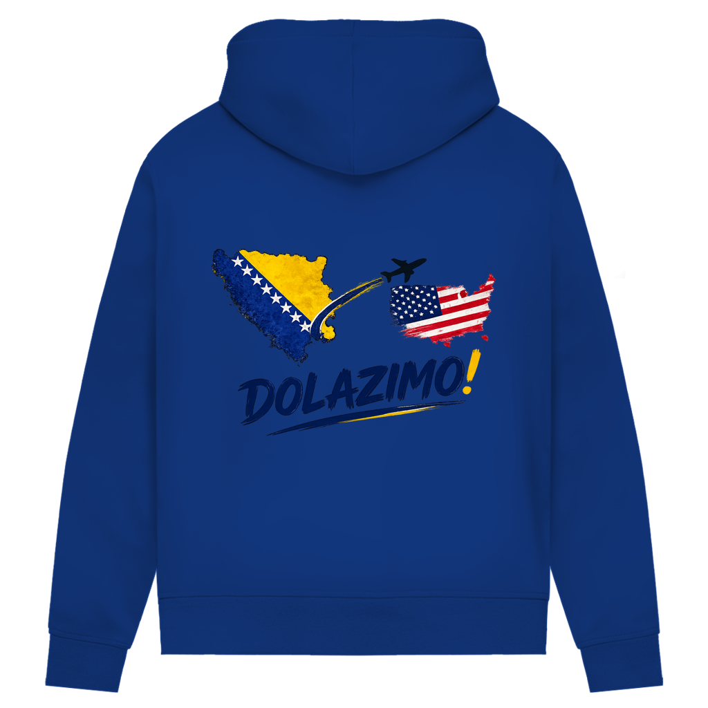 Women's Premium Organic Hoodie – Dolazi Bosna | Backprint