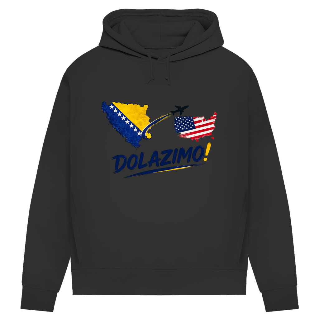 Women's Premium Organic Hoodie – Dolazi Bosna | Front Print