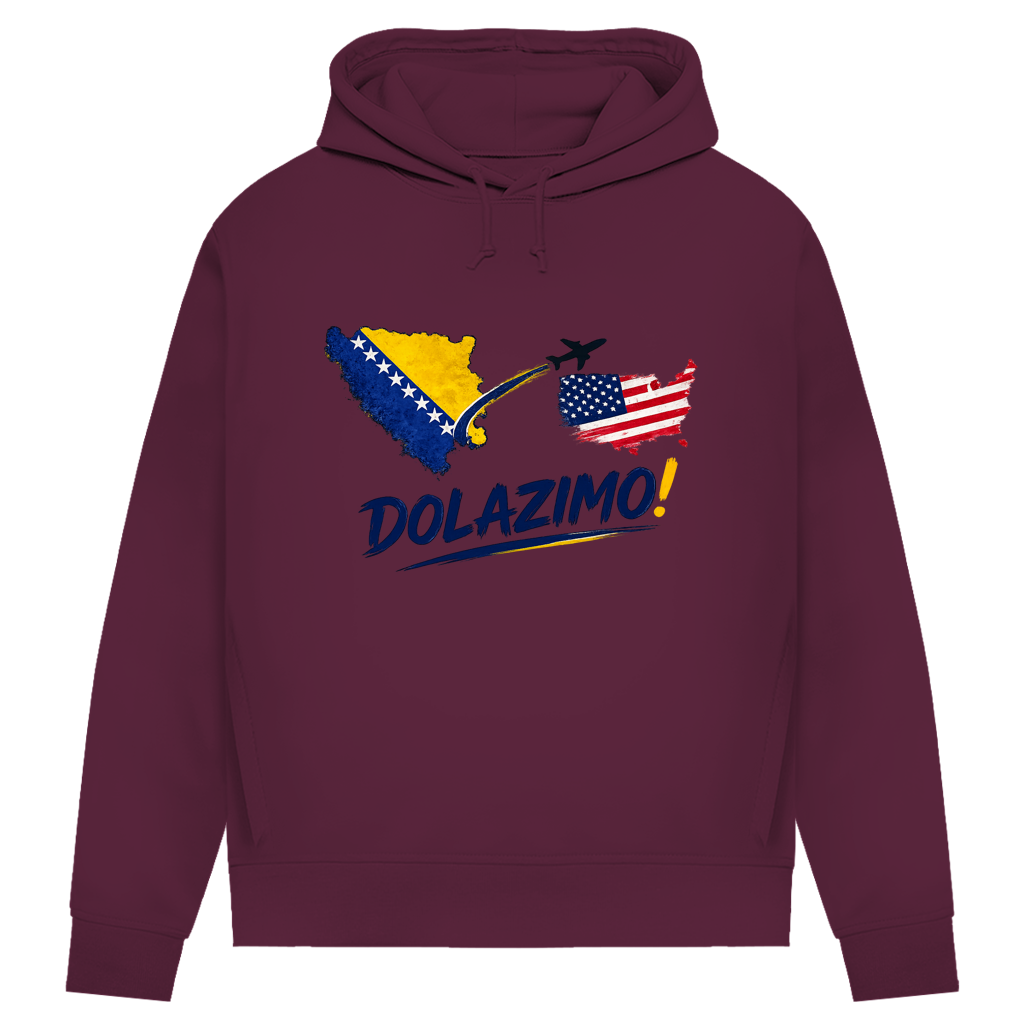 Women's Premium Organic Hoodie – Dolazi Bosna | Front Print