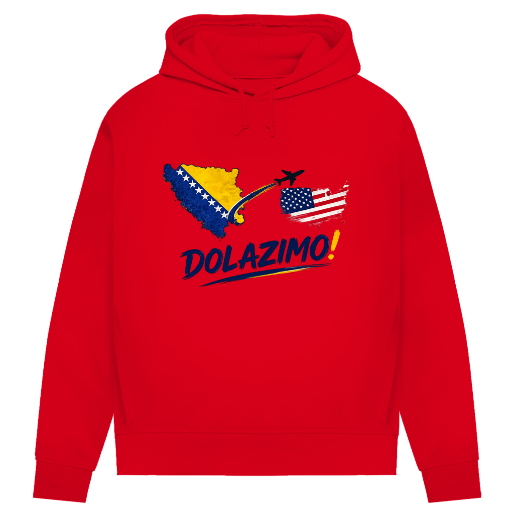 Women's Premium Organic Hoodie – Dolazi Bosna | Front Print
