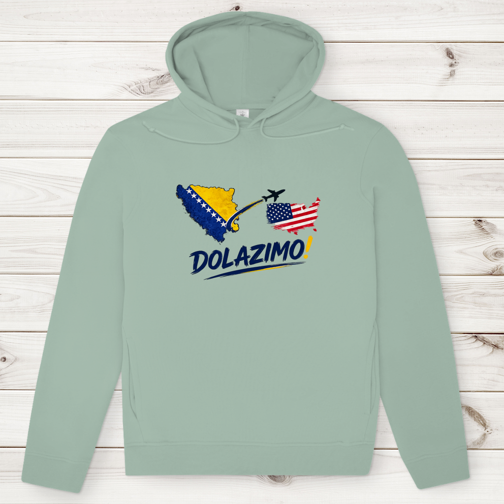 Men's Premium Organic Hoodie – Dolazi Bosna | Frontprint