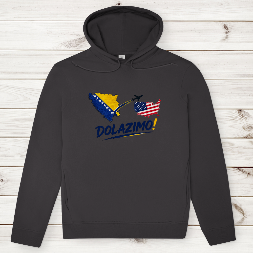 Men's Premium Organic Hoodie – Dolazi Bosna | Frontprint