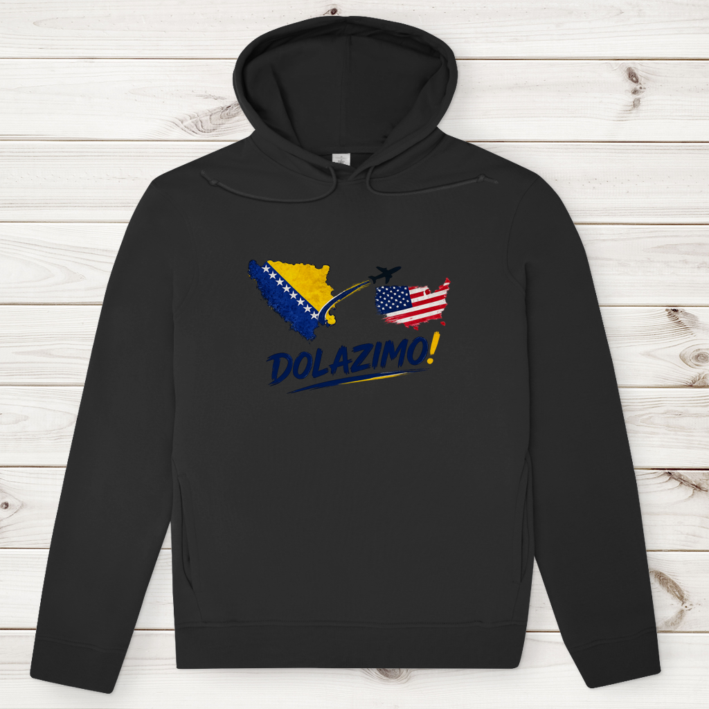 Men's Premium Organic Hoodie – Dolazi Bosna | Frontprint