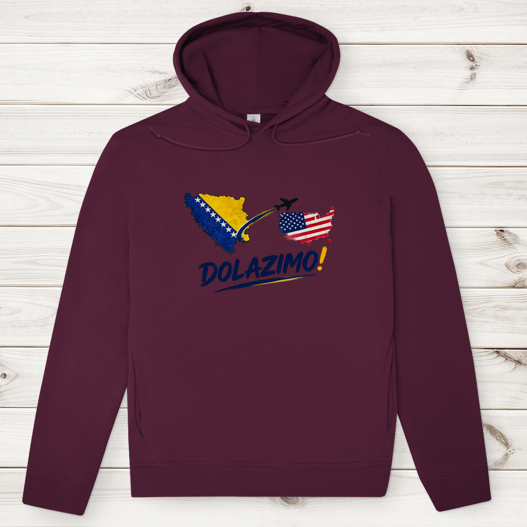 Men's Premium Organic Hoodie – Dolazi Bosna | Frontprint