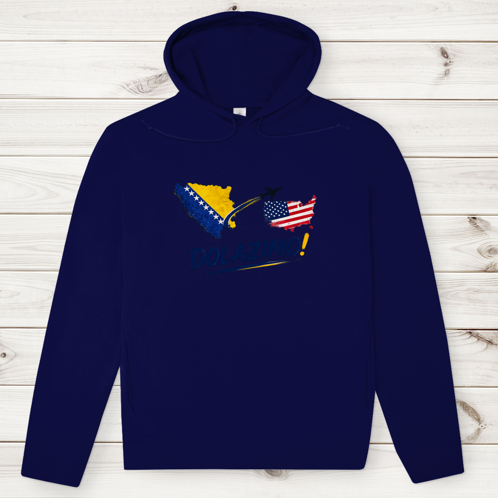 Men's Premium Organic Hoodie – Dolazi Bosna | Frontprint