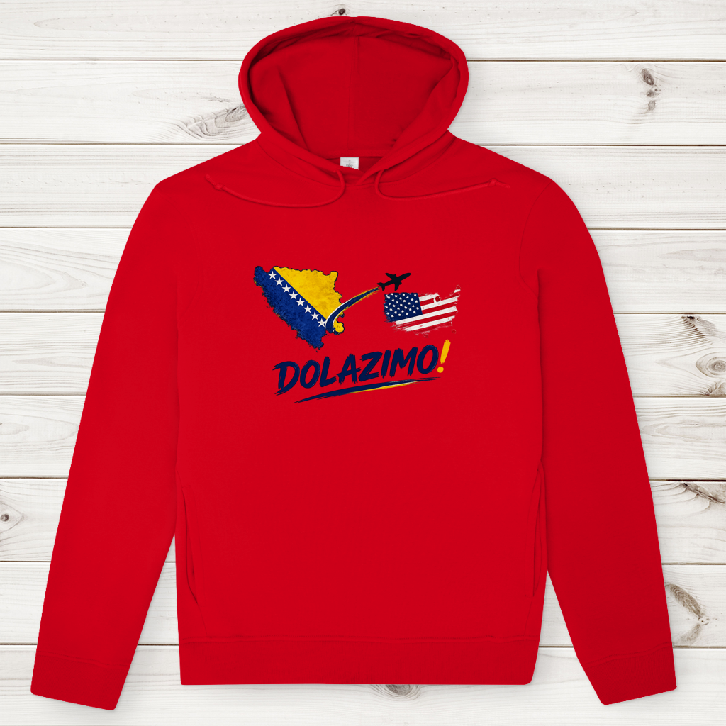 Men's Premium Organic Hoodie – Dolazi Bosna | Frontprint