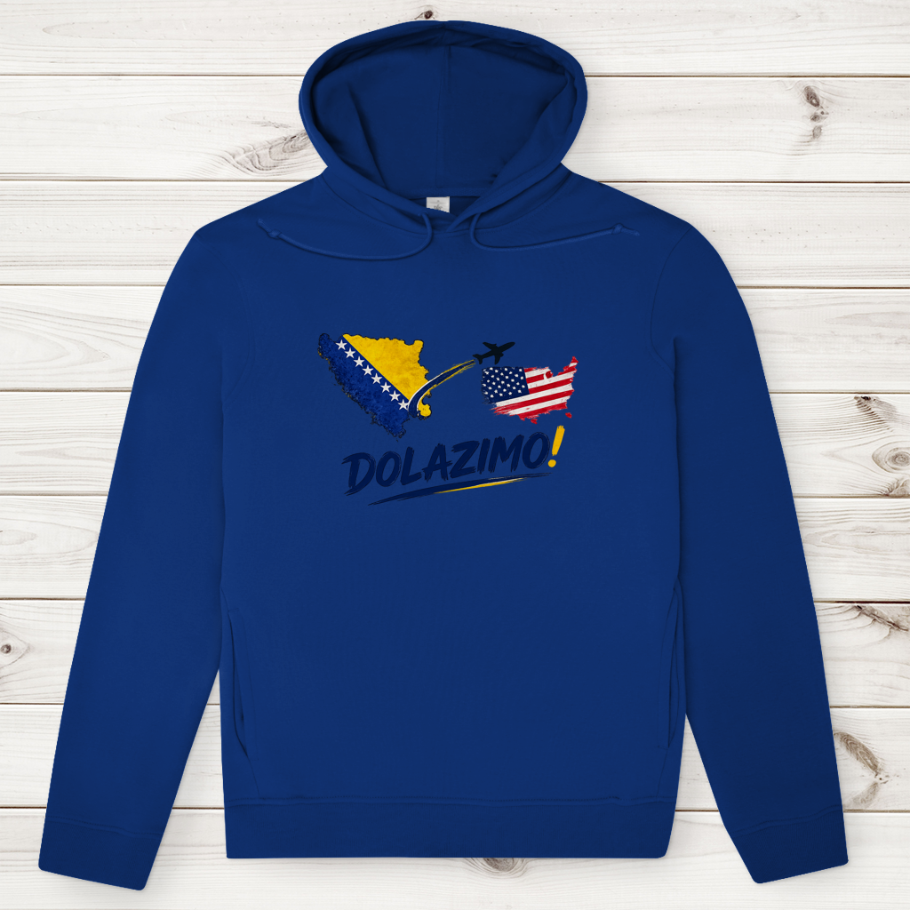 Men's Premium Organic Hoodie – Dolazi Bosna | Frontprint