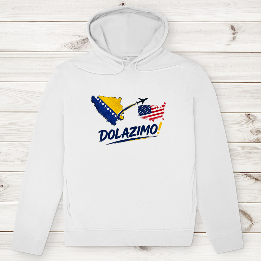 Men's Premium Organic Hoodie – Dolazi Bosna | Frontprint