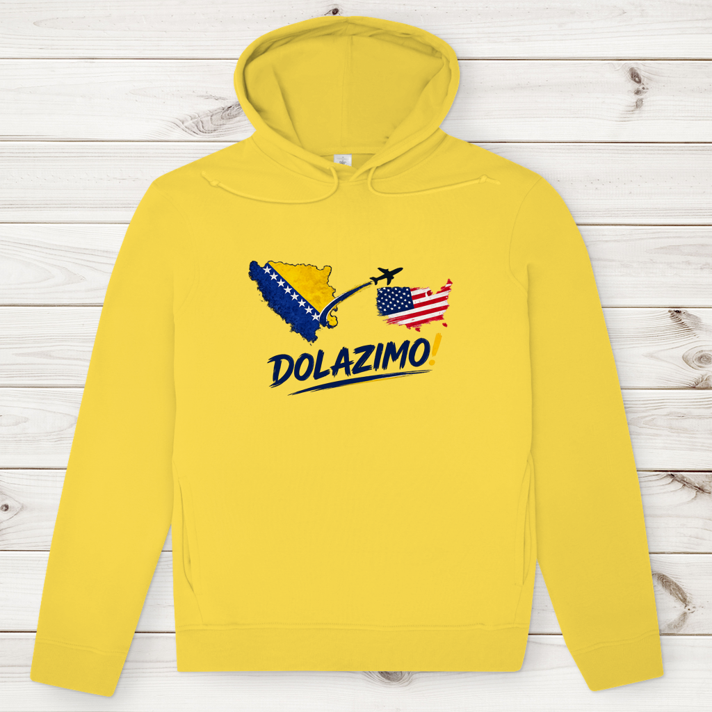 Men's Premium Organic Hoodie – Dolazi Bosna | Frontprint