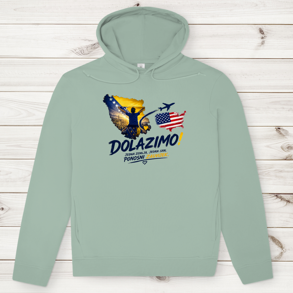 Men's Premium Organic Hoodie – Dolazi Bosna Ponosna | Frontprint