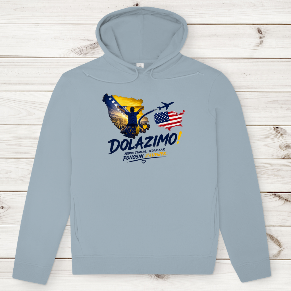 Men's Premium Organic Hoodie – Dolazi Bosna Ponosna | Frontprint