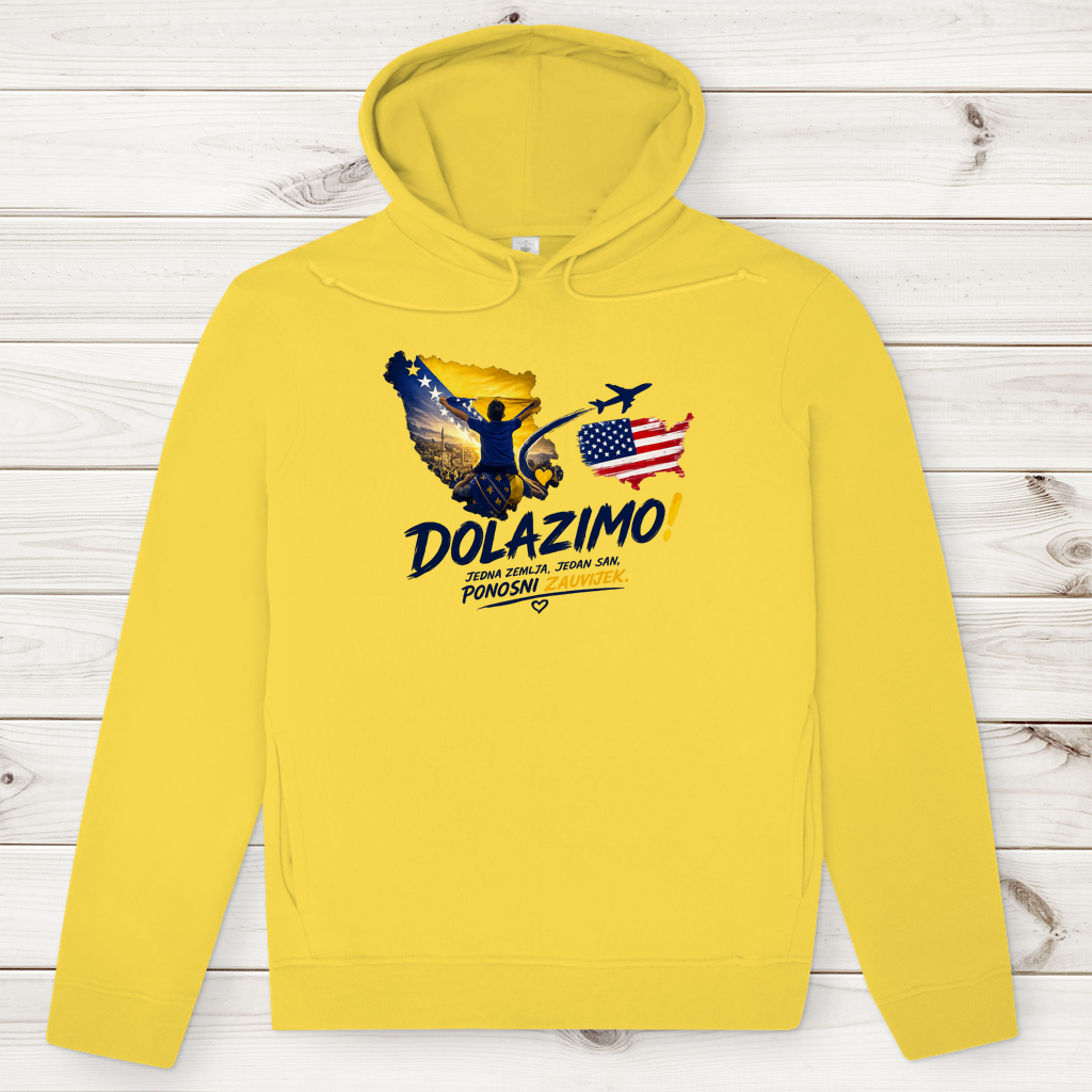 Men's Premium Organic Hoodie – Dolazi Bosna Ponosna | Frontprint
