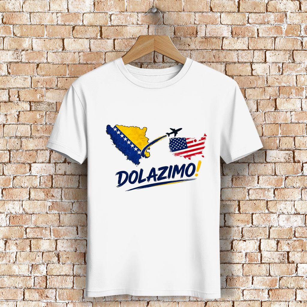 Men's Premium Organic T-Shirt - Dolazi Bosna | Front Print