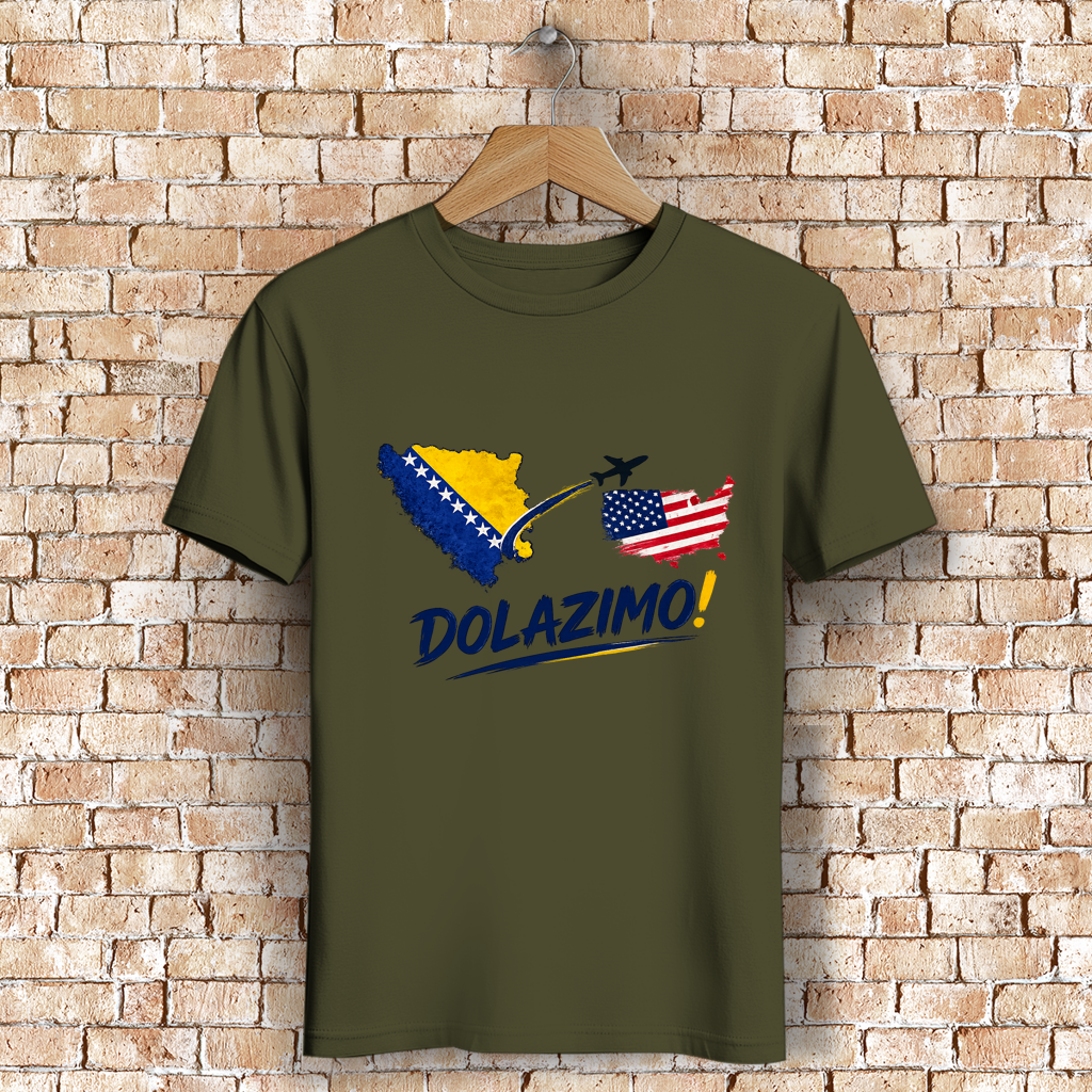 Men's Premium Organic T-Shirt - Dolazi Bosna | Front Print