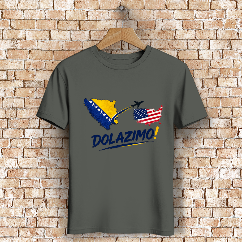 Men's Premium Organic T-Shirt - Dolazi Bosna | Front Print