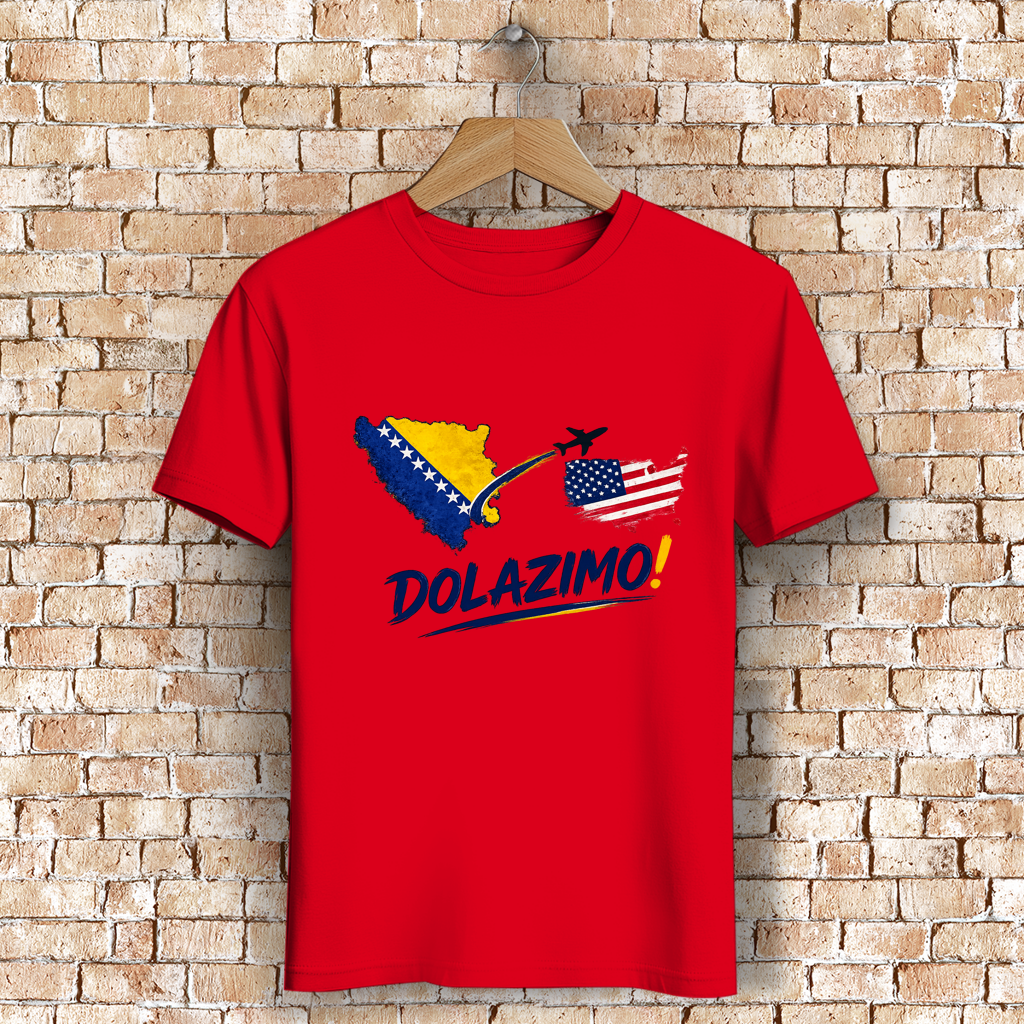 Men's Premium Organic T-Shirt - Dolazi Bosna | Front Print