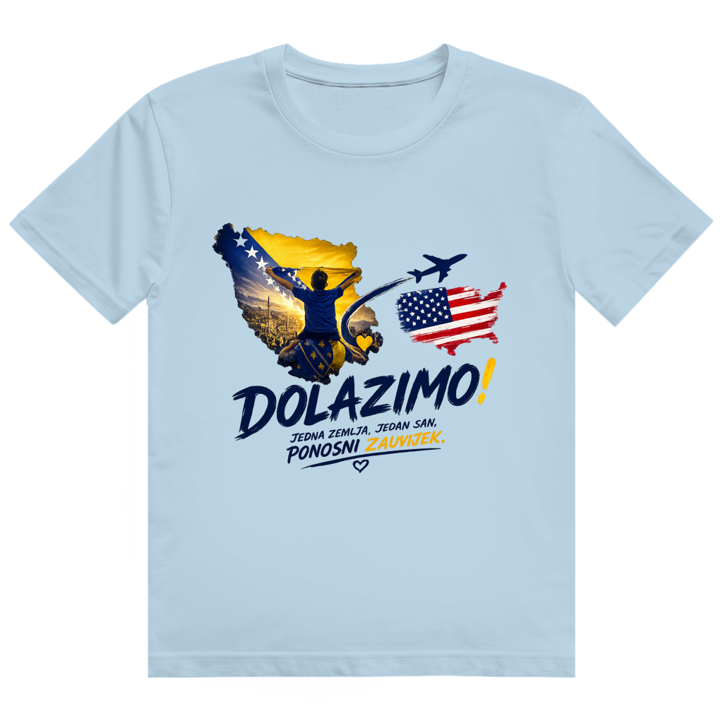 Men's Heavy Cotton T-Shirt - Dolazi Bosna Ponosna | Front Print
